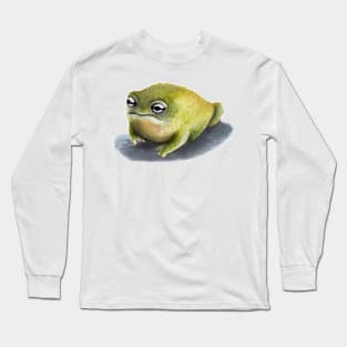 Grumpy Rain frog Long Sleeve T-Shirt